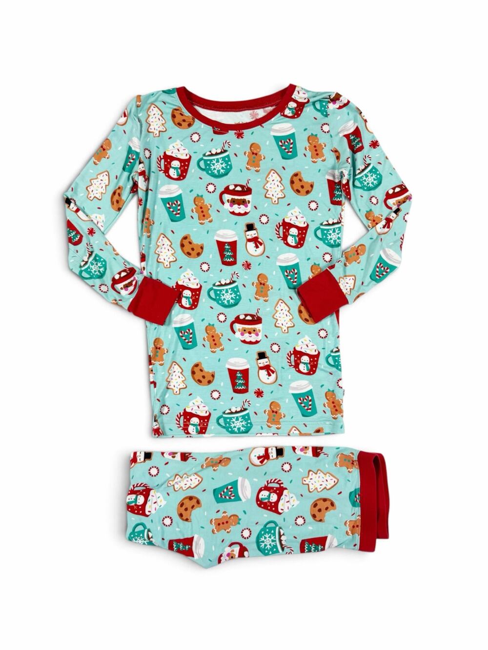 Little Sleepies Peppermint Mocha Kids Bamboo Pajama Set 12-14